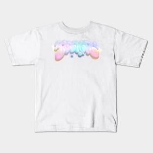 ASMR - Pastel Aesthetic Bubble Letters Kids T-Shirt